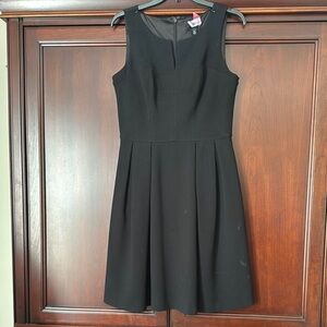 White House Black Market Black Pleated A-Line Mini